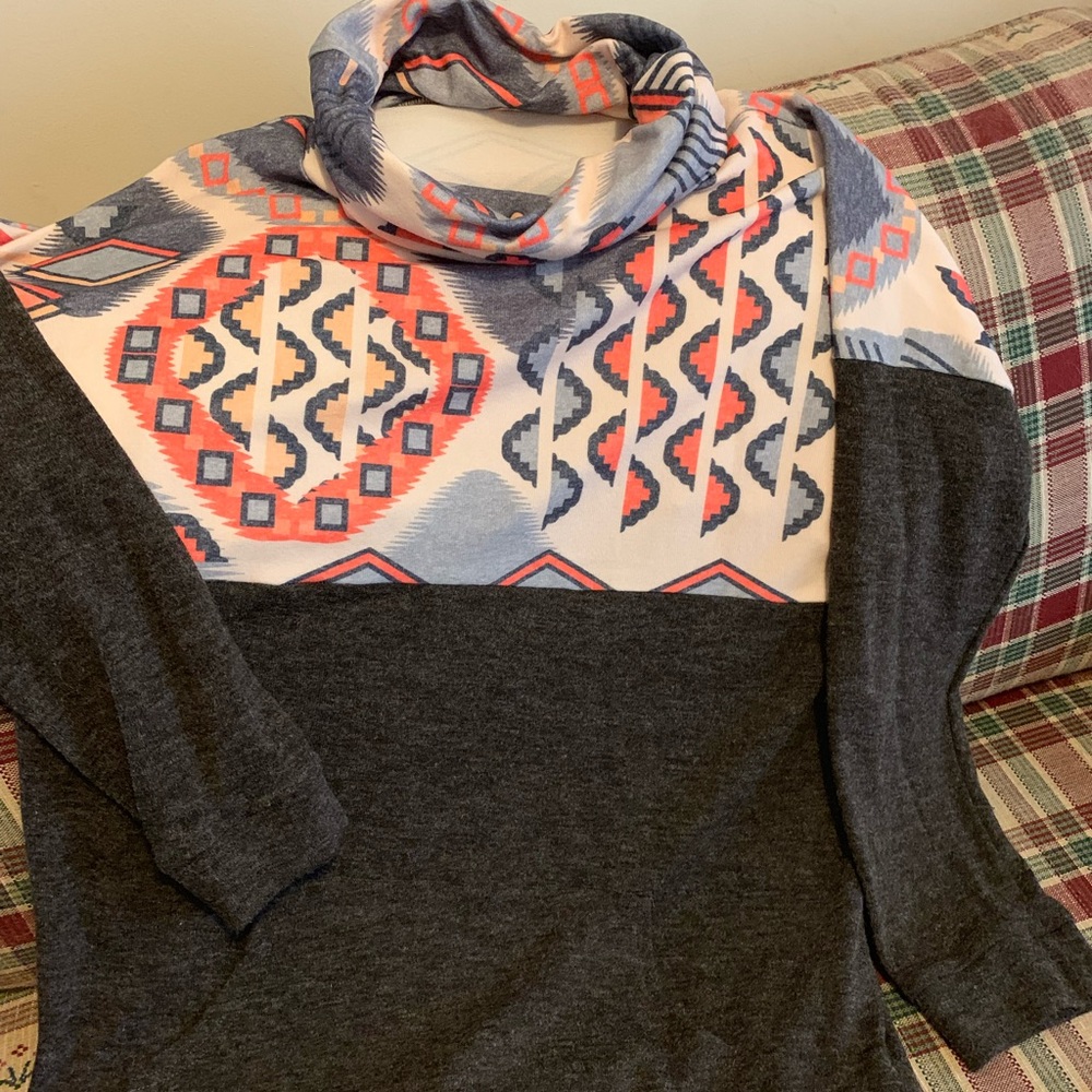 Cowl neck hoody 2x
